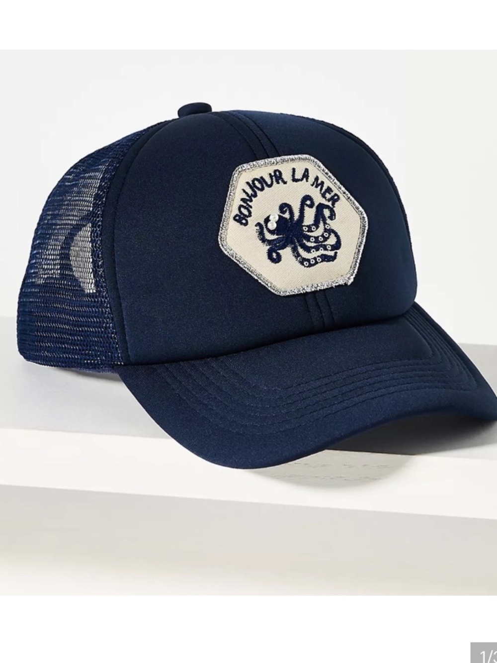 Anthropologie Embellished Trucker Hat